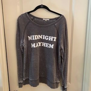 Junk Food, Gray, Size M, nearly new sweatshirt